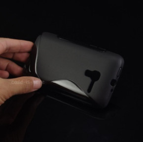 Силиконов гръб ТПУ S-Case за Alcatel One Touch Pop D5 5038 / 5038D / 5038X черен